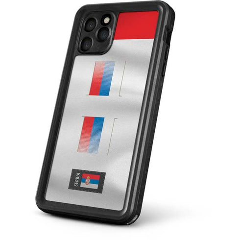 Serbia Soccer Flag iPhone 11 Pro Waterproof Case